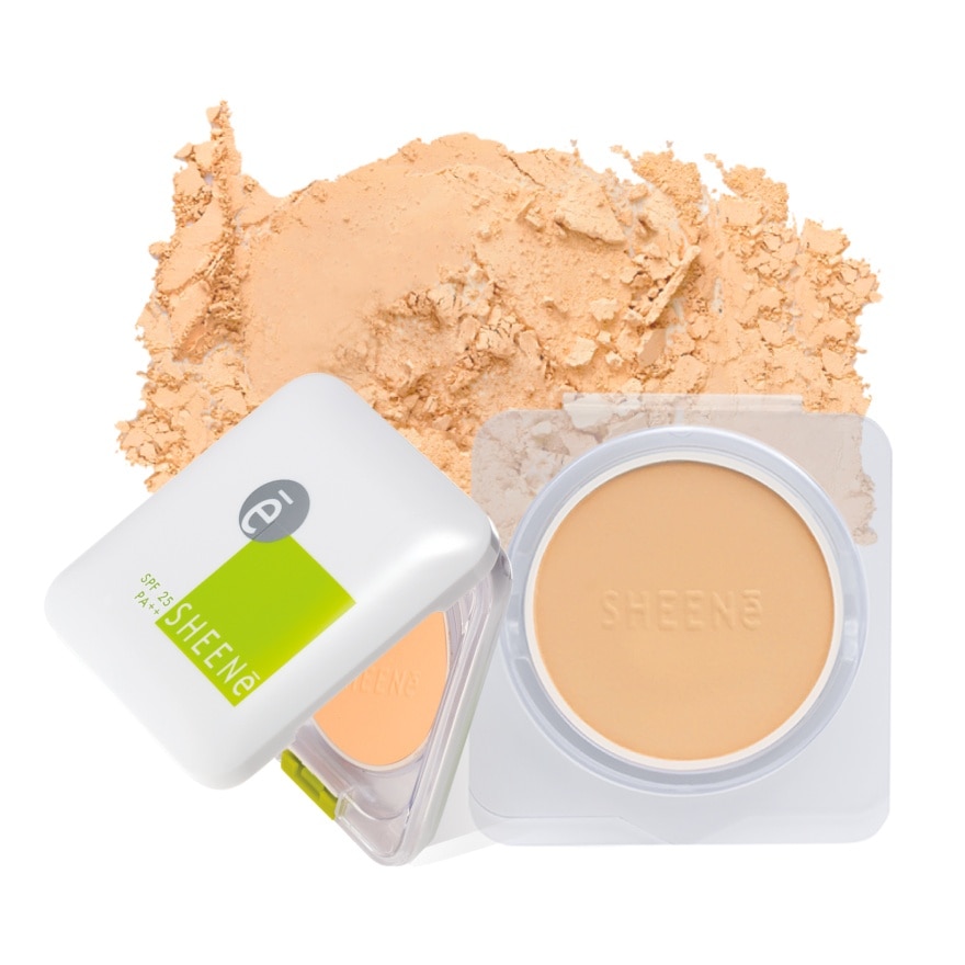 Sheene Oil Free Cake Powder SPF 25 PA++ 8g. + Refill 8g. C2 Vanilla