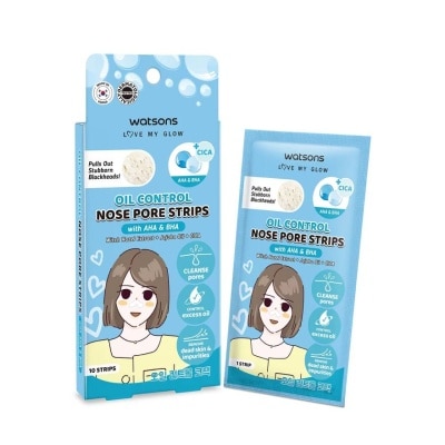 Watsons Watsons Oil Control Nose Pore Strips with AHA  BHA 10 pcs.