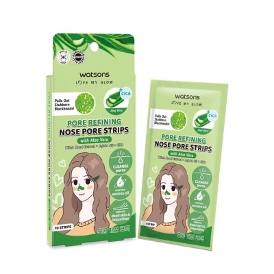 Watsons Watsons Pore Refining Nose Pore Strips with Aloe Vera 10 pcs.