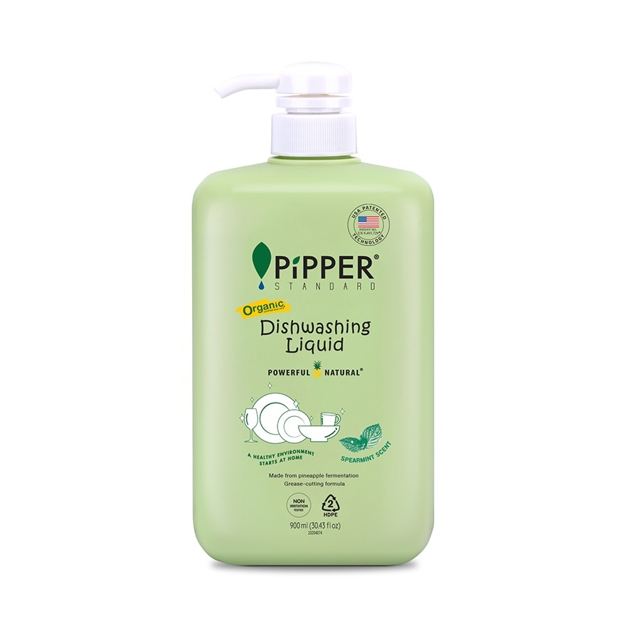 Pipper Standard Dish Washing Liquid Spearmint Scent 900 Ml.