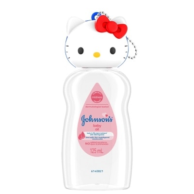 Johnson จอห์นสัน เบบี้ ออยล์ 125 มล. (เฮลโล คิตตี)  ออยล์บำรุงผิว