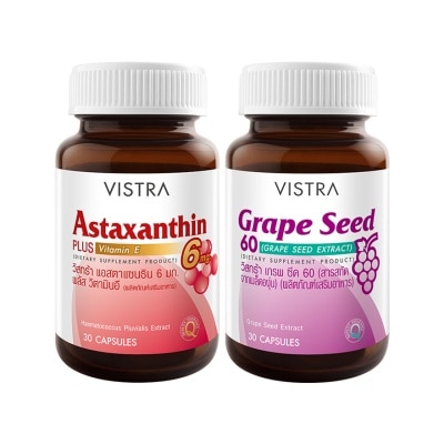 Vistra Vistra Astaxanthin 30 Cap+Grape Seed 30 Cap