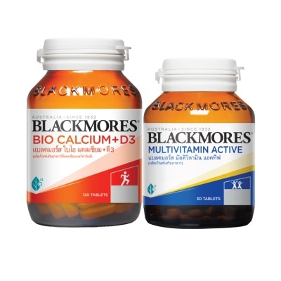 Blackmores แบลคมอร์ส ไบโอ แคลเซียม 120 เม็ด+มัลติ แอคทีฟ 30 เม็ด