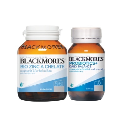 Blackmores แบลคมอร์ส ไบโอซิงค์เอคีเลต 90 เม็ด+ โพรไบโอติกส์ เดลี่ บาลานซ์ 30 แคปซูล