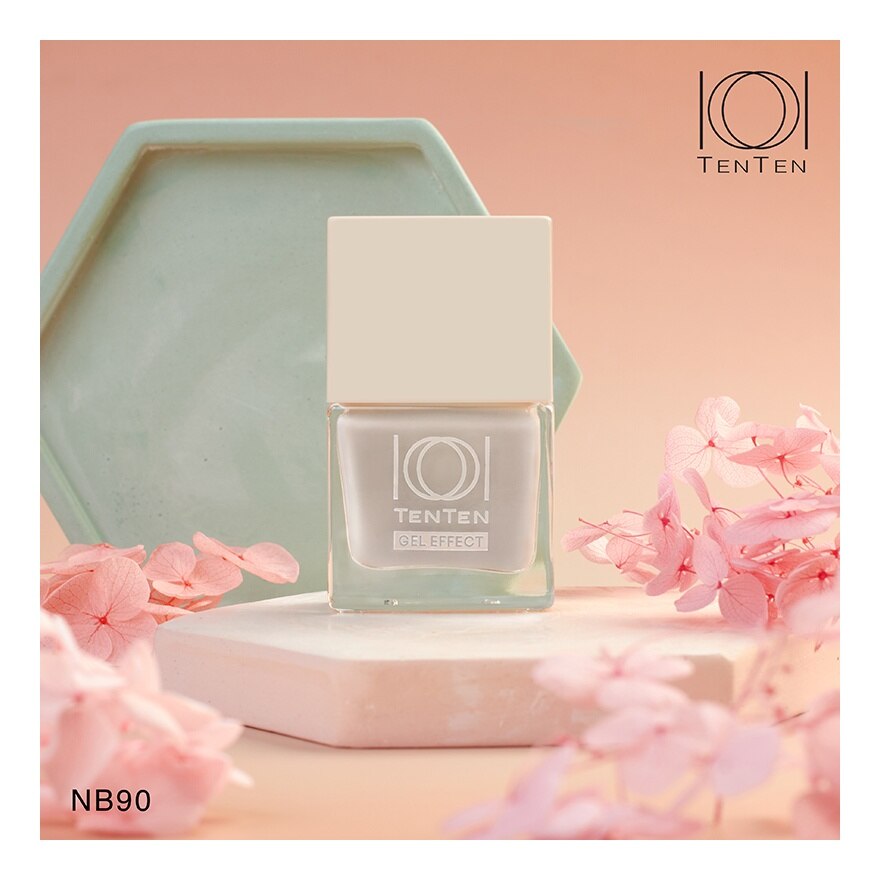 เท็น เท็น น้ำยาทาเล็บ เจล เอฟเฟค 12มล. NB90 ออยสเทอะ ไวท์