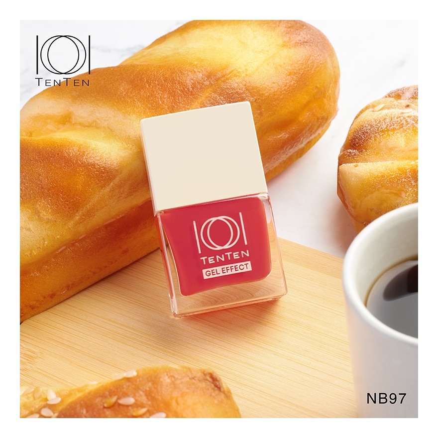 เท็น เท็น น้ำยาทาเล็บ เจล เอฟเฟค 12มล. NB97 ฟรีดอม ออเร้นจน์