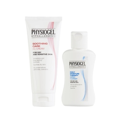 Physiogel ฟิสิโอเจล เอไอ ครีม 100 มล. และ เดลี่มอยส์เจอร์ คลีนเซอร์ 50 มล.