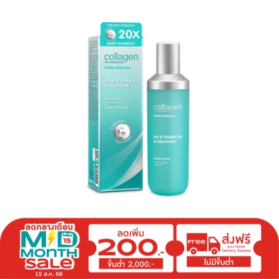 Collagen by Watsons Collagen by Watsons Hydro Balance HA  Vitamin B5  Squalane Moist Toner 130 ml.