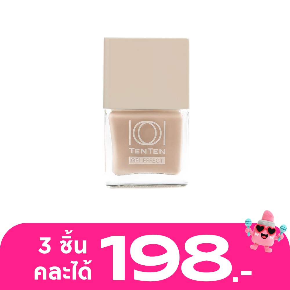 Ten Ten Gel Effect Nail Polish 12ml. NB82 Cream Cotton
