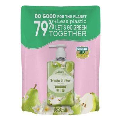 Watsons Watsons Love My Skin FreesiaPear Scented Cream Hand Wash 500ml.(Refill)