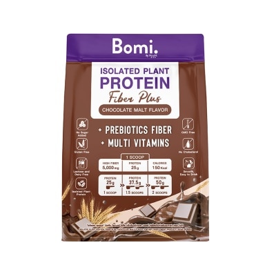 Bomi Bomi Isolated Plant Protein Fiber Plus Chocolate Malt Flavor 520 g.