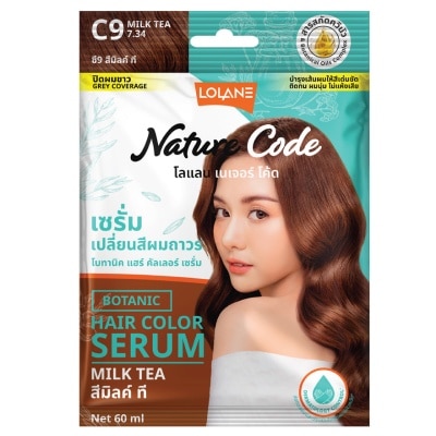 Lolane Lolane Nature Code Botanic Hair Color Serum C9 Milk Tea 60 Ml.