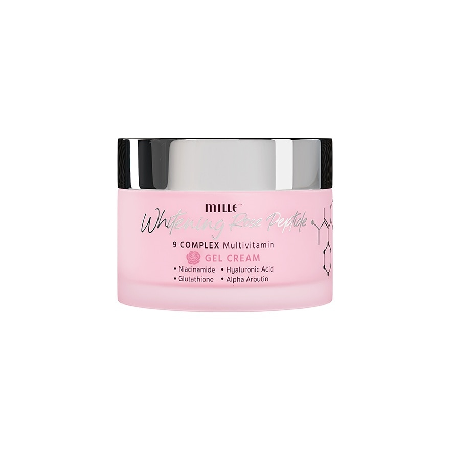 Mille Whitening Rose Peptide 9 Complex Gel Cream 50g.