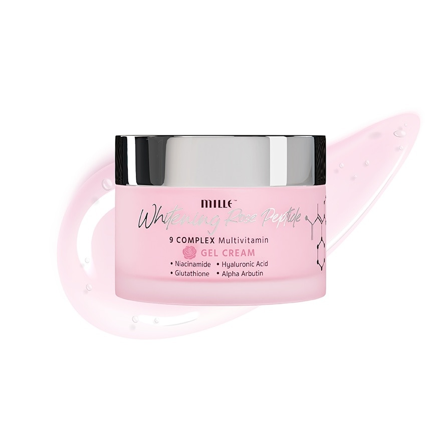 Mille Whitening Rose Peptide 9 Complex Gel Cream 50g.