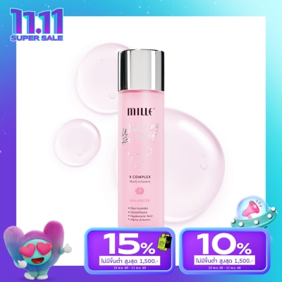 Mille มิลเล่ ไวท์เทนนิ่ง โรส เปปไทด์ ไนน์ คอมเพล็กซ์ บาลานเซอร์ 130ก.
