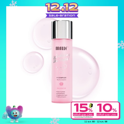 Mille มิลเล่ ไวท์เทนนิ่ง โรส เปปไทด์ ไนน์ คอมเพล็กซ์ บาลานเซอร์ 130ก.