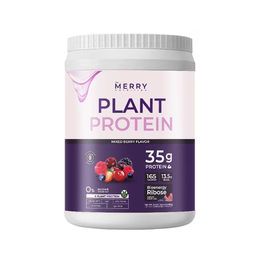 The Merry Nutrition Plant Protein Mixed Berries Flavor 1050 g.