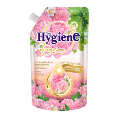 Hygiene ไฮยีน ปรับผ้านุ่ม เข้มข้น เอ็กซ์เพิร์ท แคร์ เนเจอร์ บูสเตอร์ ซันไรส์ คิส ถุงเติม480มล