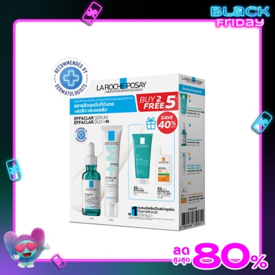 Laroche-Posay ลาโรช โพเซย์ เซ็ทสุดคุ้ม ดูโอ้+ 40มล.+ เซรั่ม 30มล.