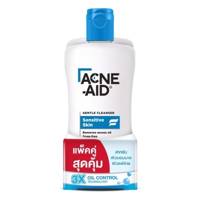 Acne Aid แอคเน่-เอด เจนเทิล เคลนเซอร์ 100 มล. แพ็คคู่