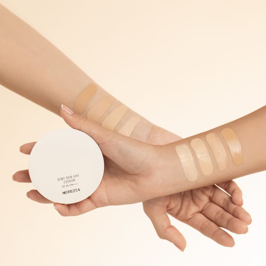 Merrez'ca Dewy Skin Airy Cushion SPF50+ PA++++ 15g. Light Beige