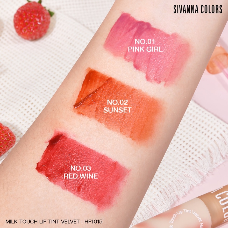 Sivanna Colors Milk Touch Lip Tint Velvet 4g. 02 Sunset