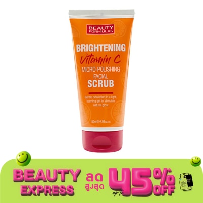 Beauty Formulas บิวตี้ ฟอร์มูล่า ไบร์ทเทนนิ่ง วิตามินซี ไมโคร-พอลิชชิ่ง เฟเชียล สครับ 150 มล.