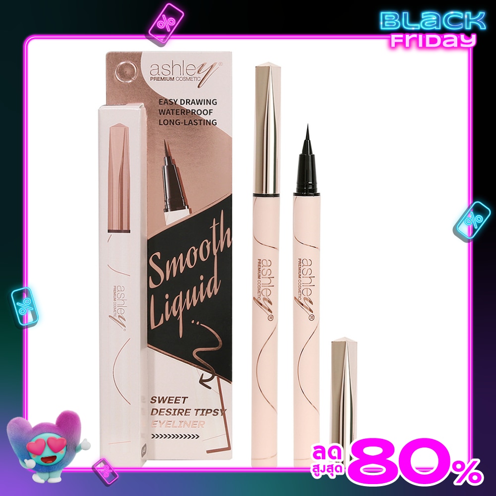 แอชลี่ย์ สวีท ดีซาย ทิปซี่ อายไลเนอร์ 0.8ก. แบล็ค