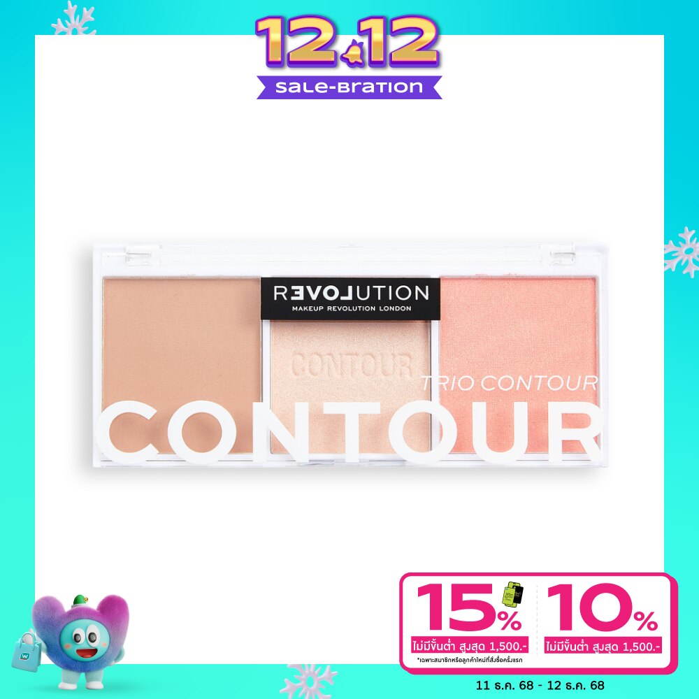Makeup Revolution Relove Trio Contour Palette 6g. Sugar