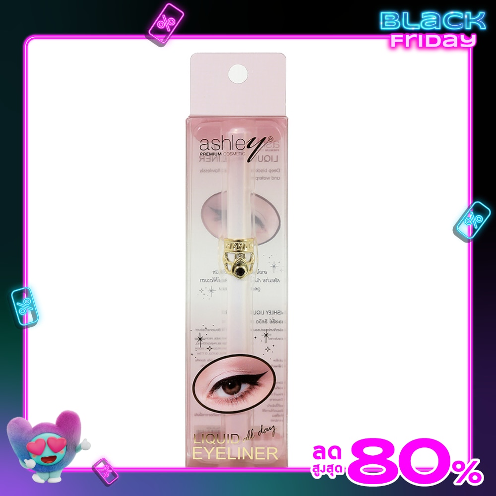 Ashley Liquid Eyeliner 0.5g. Black