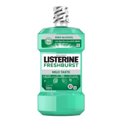 Listerine ลิสเตอรีน น้ำยาบ้วนปาก เฟรชเบิร์ส ซีโร่ แอลกอฮอล์ 500 มล.