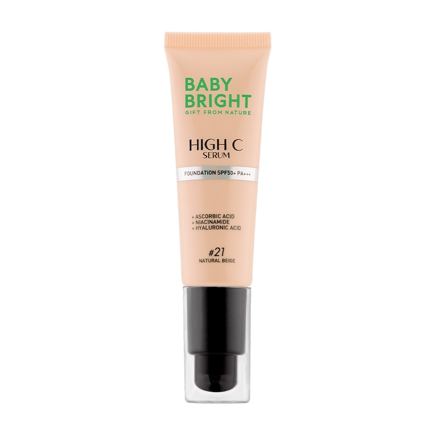 Baby Bright High C Serum Foundation SPF50+ PA+++ 30g. 21 Natural Beige