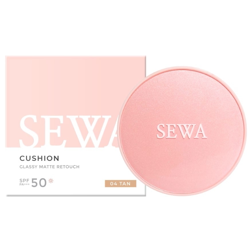 Sewa Sewa Cushion Glassy Matte Retouch SPF 50 PA+++ No.04 Tan 15 G.