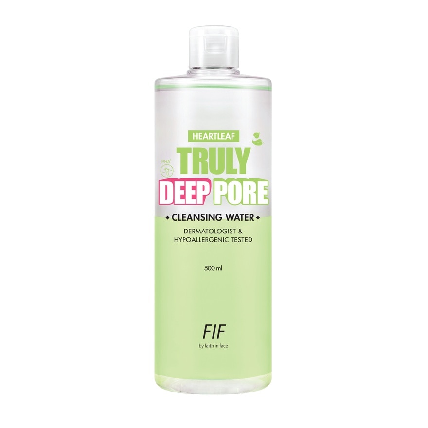 FIF FIF by Faith in Face Heartleaf Truly Deep Pore Cleansing Water 500 Ml.