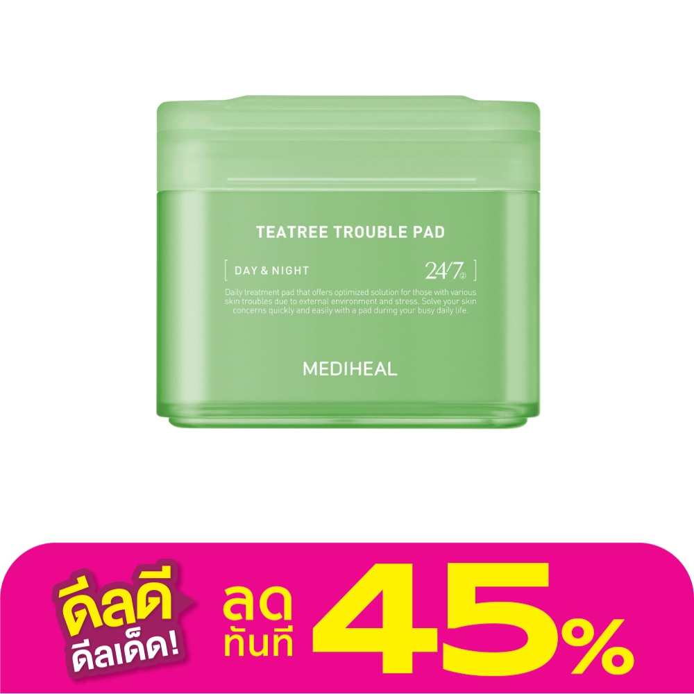 Mediheal Mediheal Teatree Trouble Pad 100'S แผ่นบำรุงผิวเฉพาะจุด คุมมัน ลดสิว