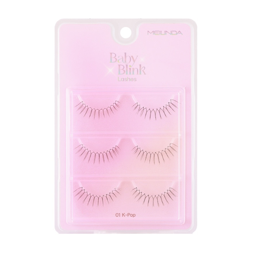 Meilinda Meilinda Baby Blink Lashes 3pairs 01 K-Pop