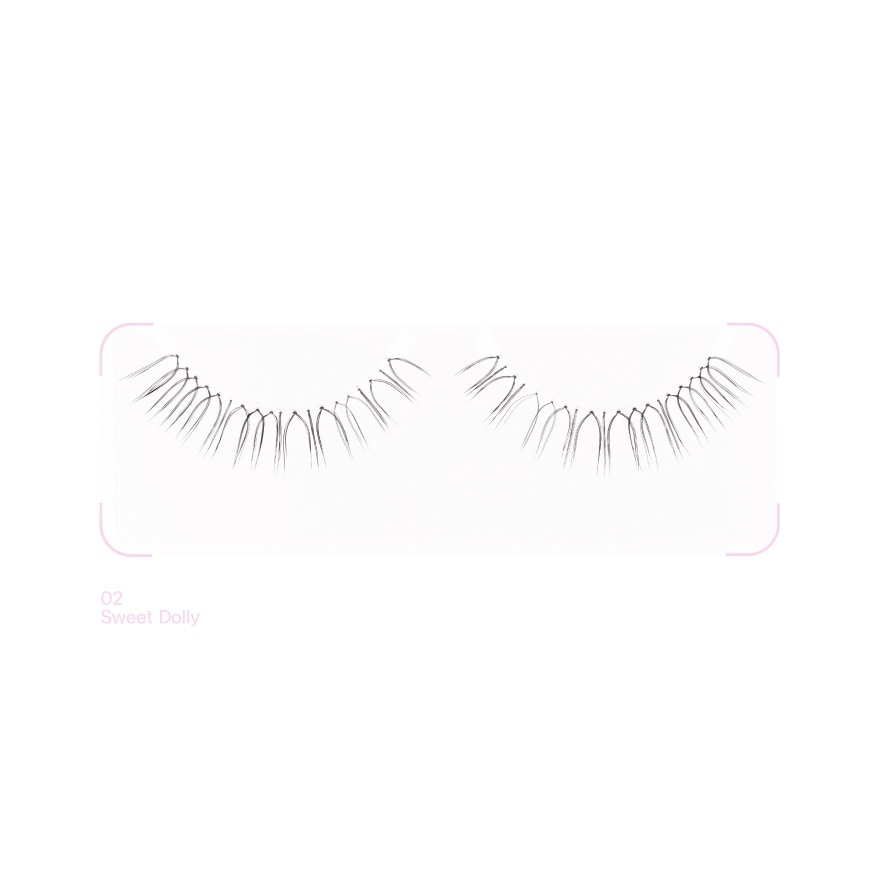 Meilinda Baby Blink Lashes 3pairs 02 Sweet Dolly