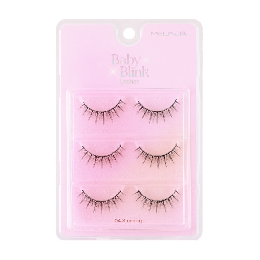 Meilinda Meilinda Baby Blink Lashes 3pairs 04 Stunning