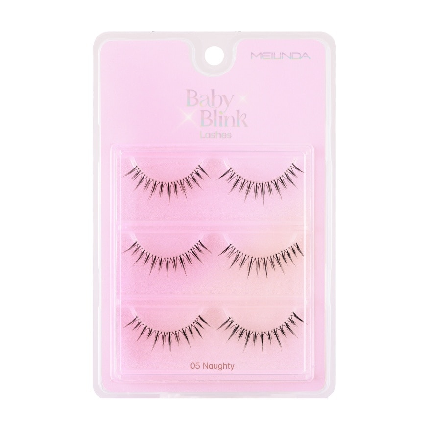 Meilinda Meilinda Baby Blink Lashes 3pairs 05 Naughty