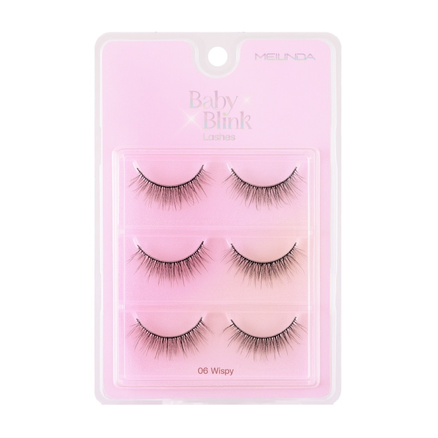 Meilinda Meilinda Baby Blink Lashes 3pairs 06 Wispy