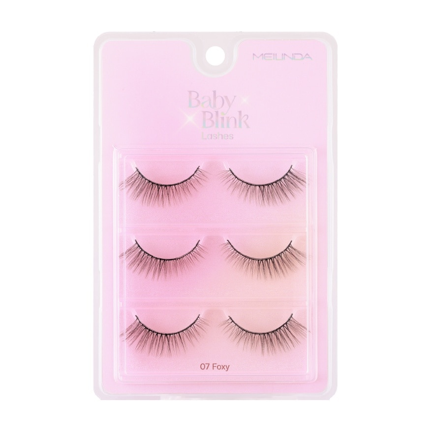 Meilinda Meilinda Baby Blink Lashes 3pairs 07 Foxy