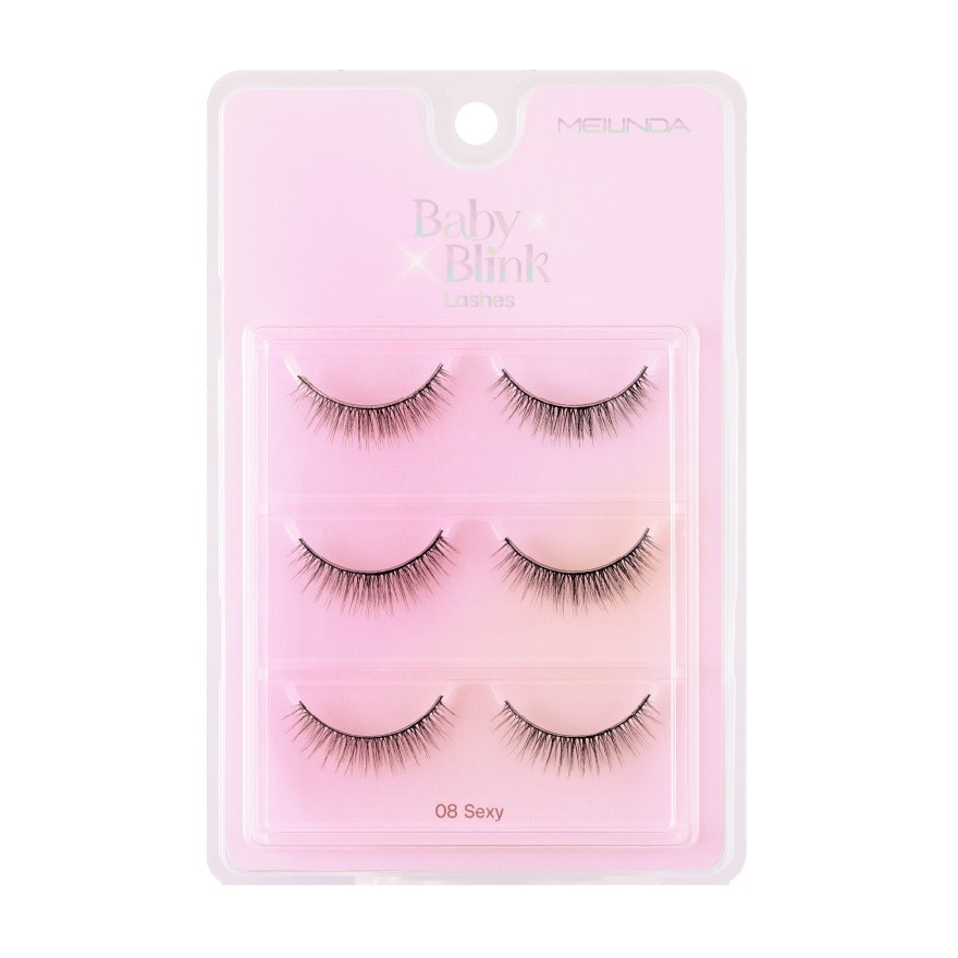 Meilinda Meilinda Baby Blink Lashes 3pairs 08 Sexy