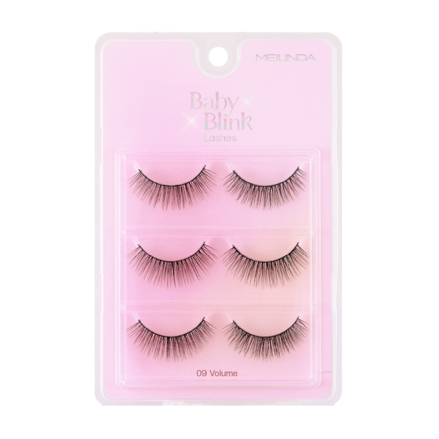 Meilinda Baby Blink Lashes 3pairs 09 Volume