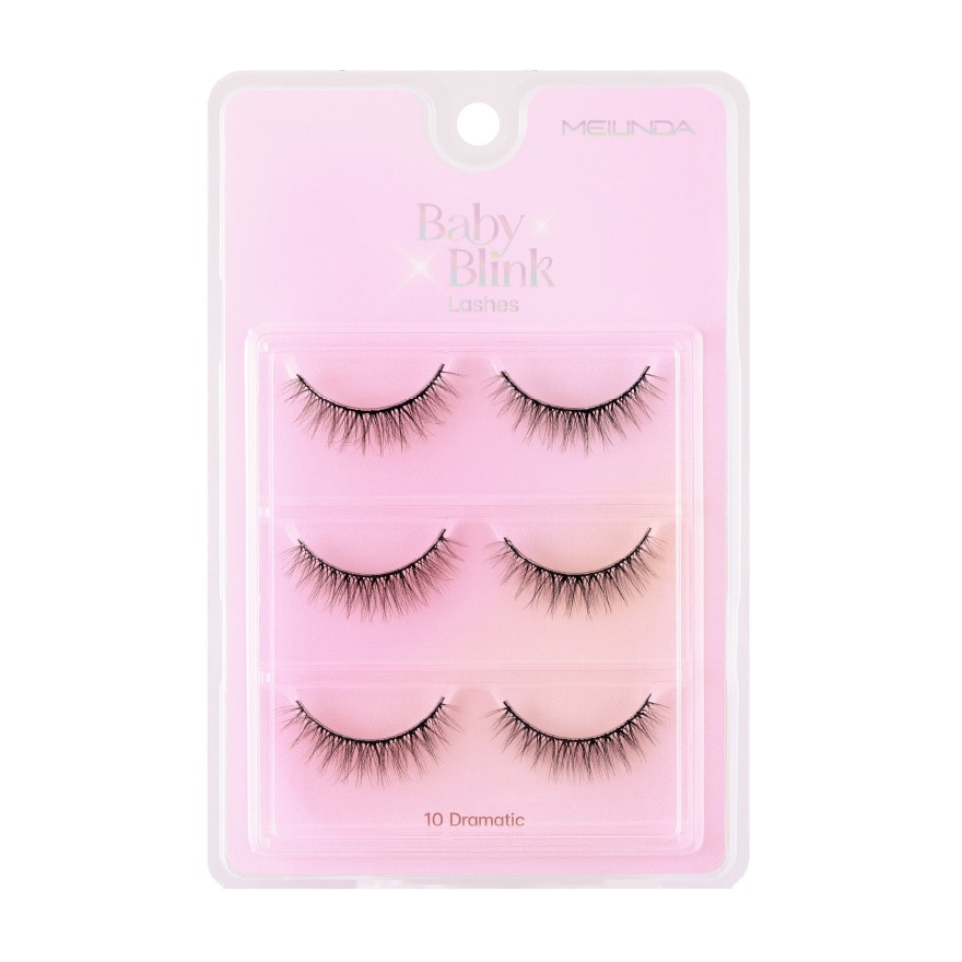 Meilinda Baby Blink Lashes 3pairs 10 Dramatic