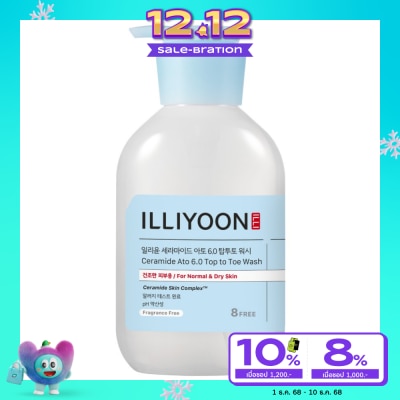 illiyoon อิลลิยูน เซราไมด์ อโต 6.0 ท็อป ทู โท วอช 500 มล.