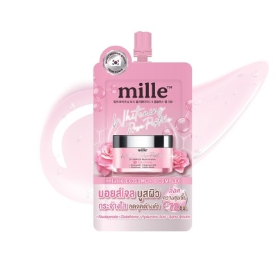 Mille มิลเล่ ไวท์เทนนิ่ง โรส เปปไทด์ ไนน์ คอมเพล็กซ์ เจล ครีม 6ก.