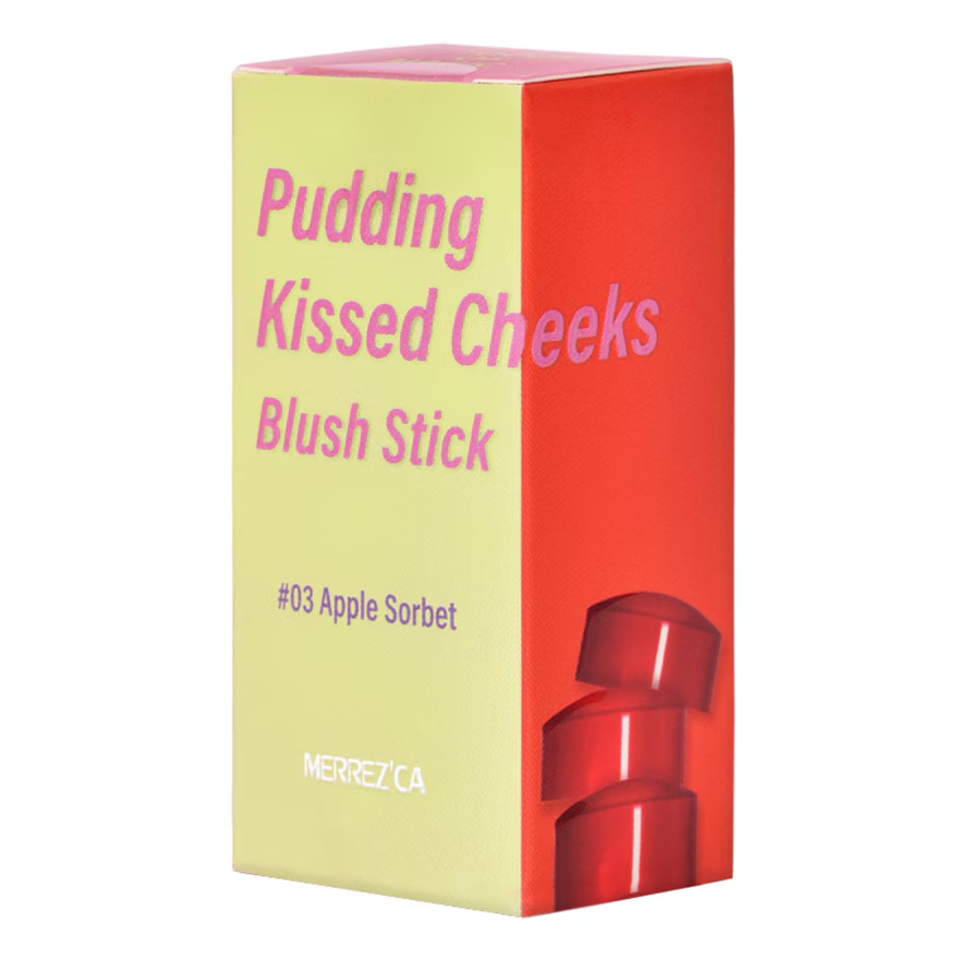 Merrez'Ca Pudding Kissed Cheeks Blush Stick 8.5g. 03 Apple Sorbet