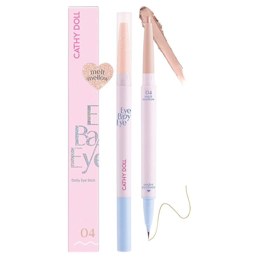 Cathy Doll Eye Baby Eye Dolly Eye Stick 0.2g. + 0.3ml. 04 Melt Mellow