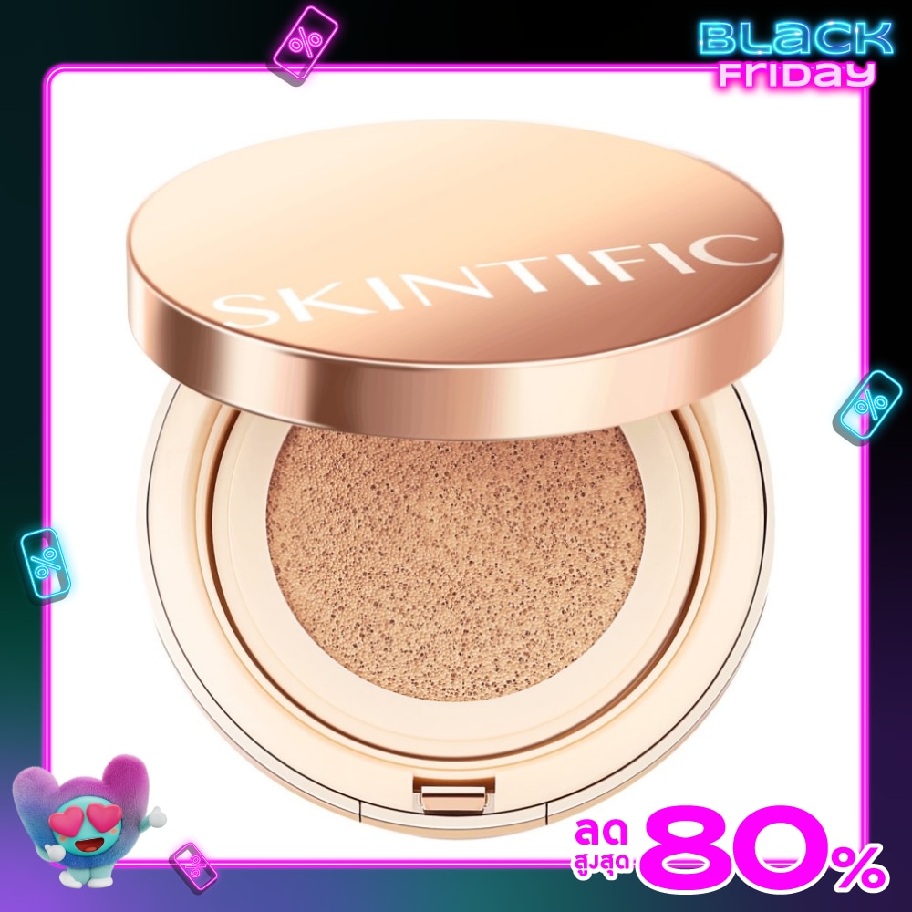 Skintific Cover All Perfect Air Cushion SPF 35 PA++++ 11g. 01W Warm Vanilla