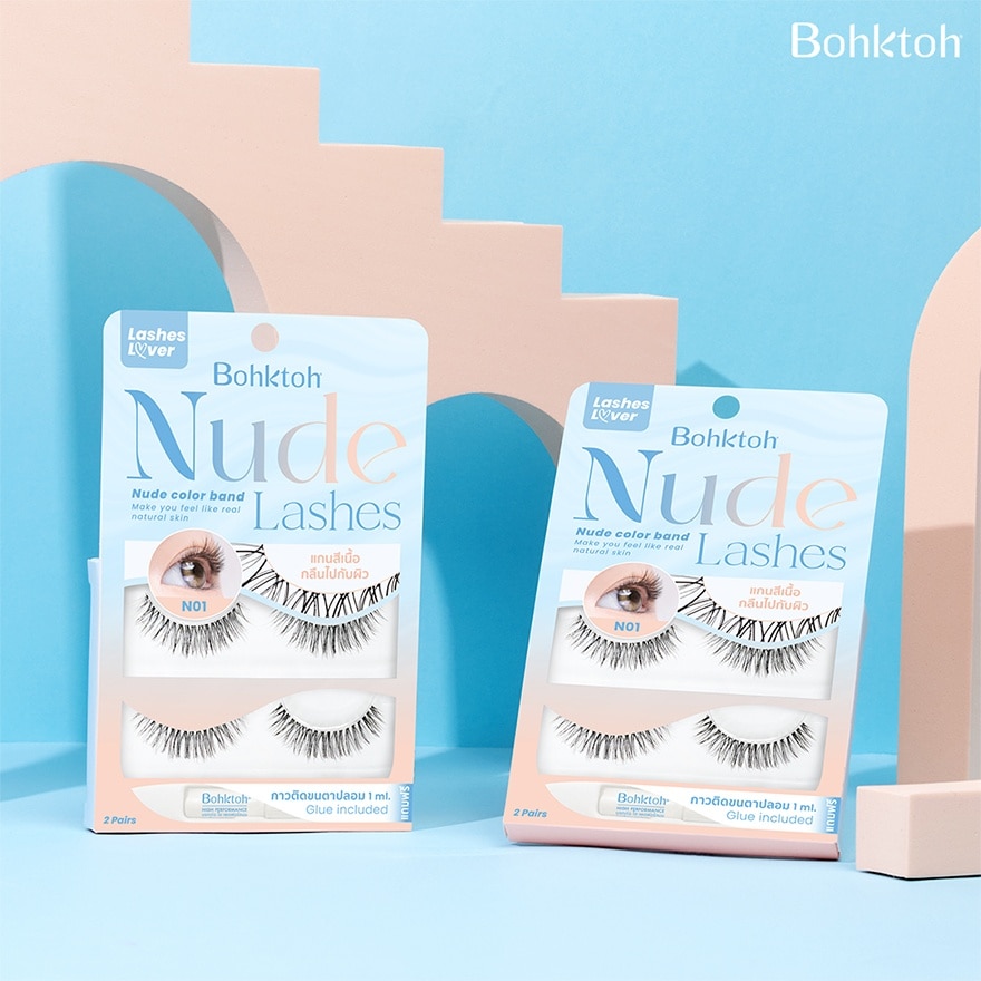 Bohktoh Nude Lashes 2Pairs N01